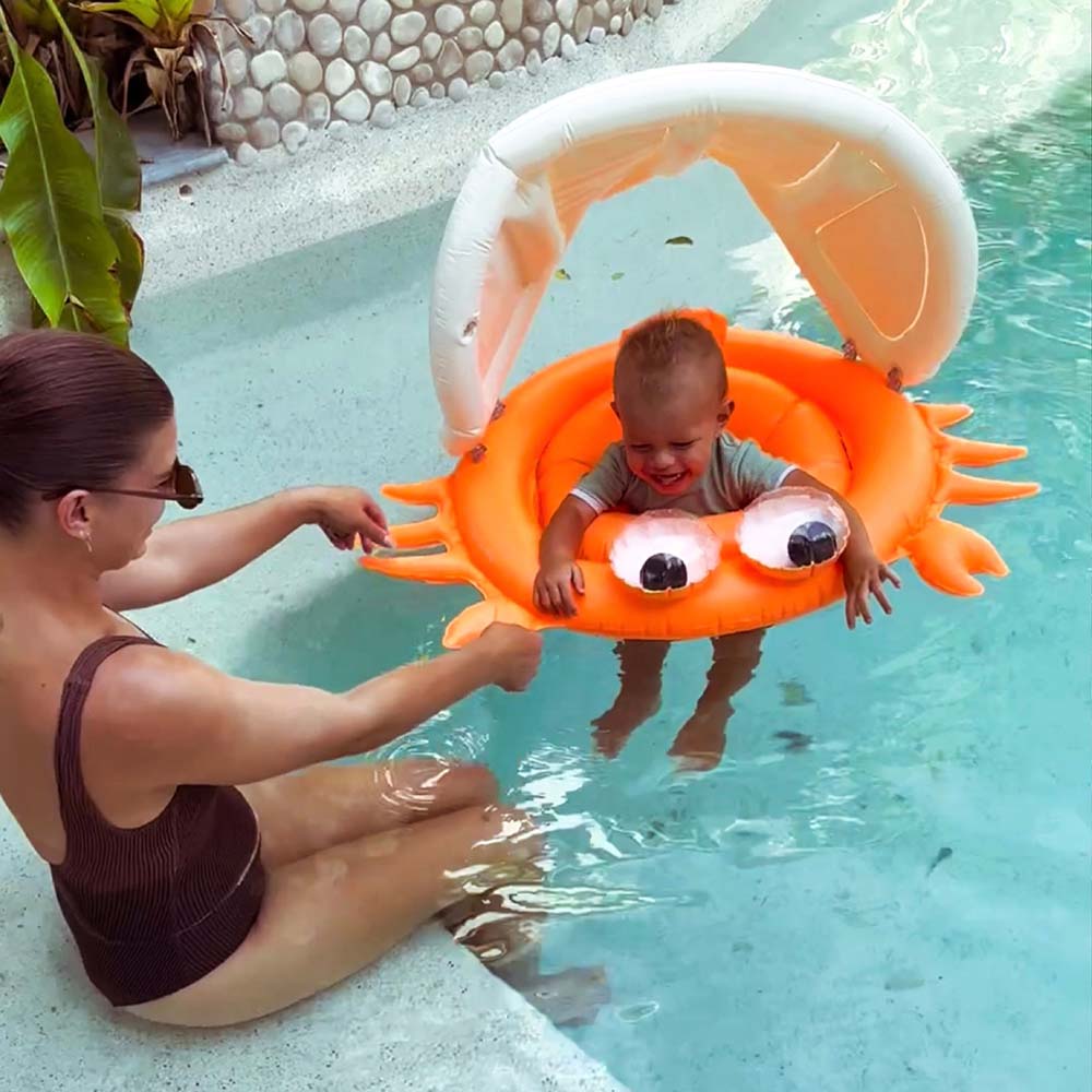 SUNNYLiFE Baby Float Sonny The Sea Creature Neon Orange