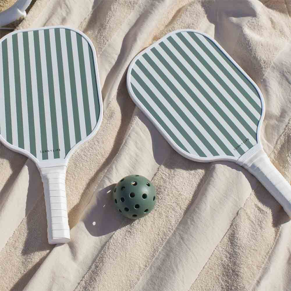 SUNNYLiFE Pickleball Set The Vacay Olive