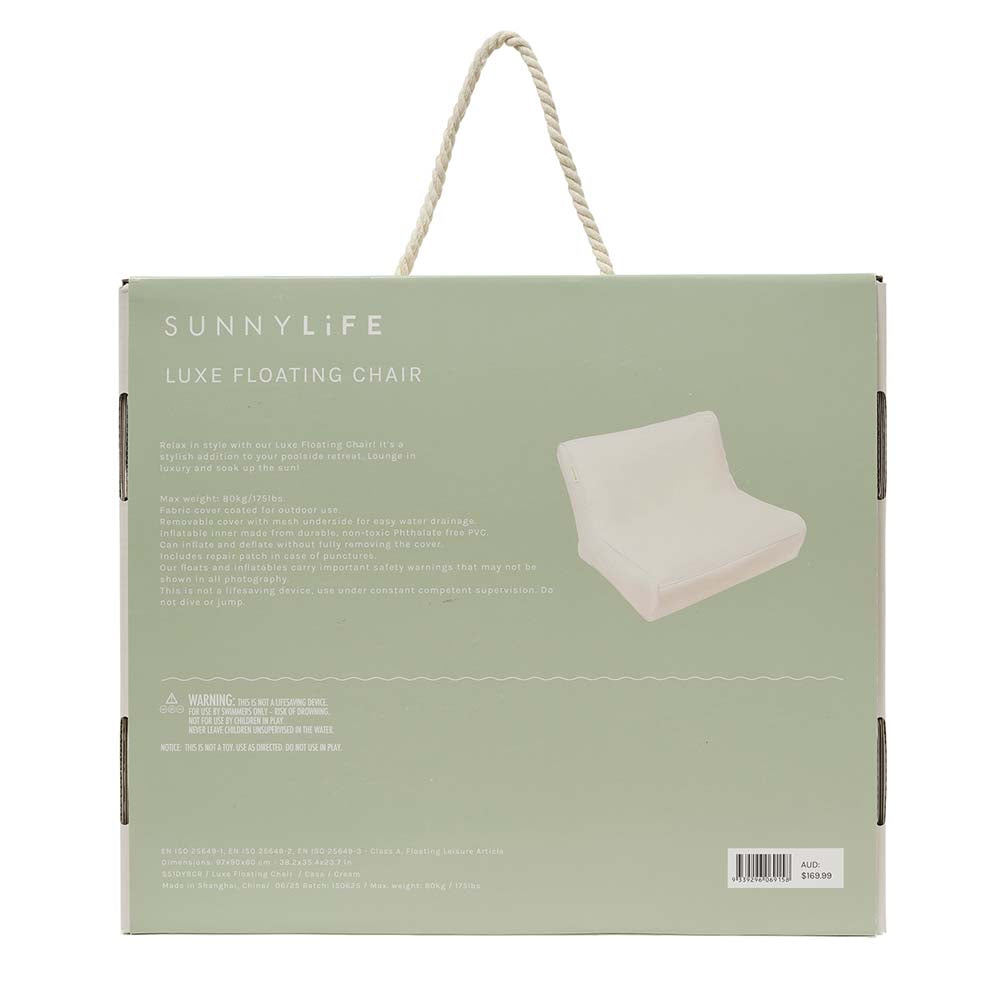 SUNNYLiFE Luxe Floating Chair Casa Cream
