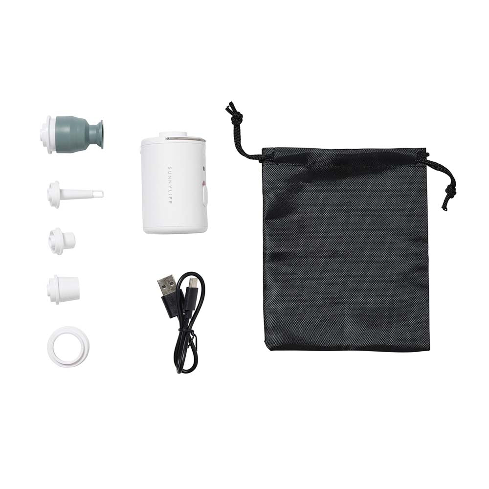 SUNNYLiFE Portable Electric Air Pump White