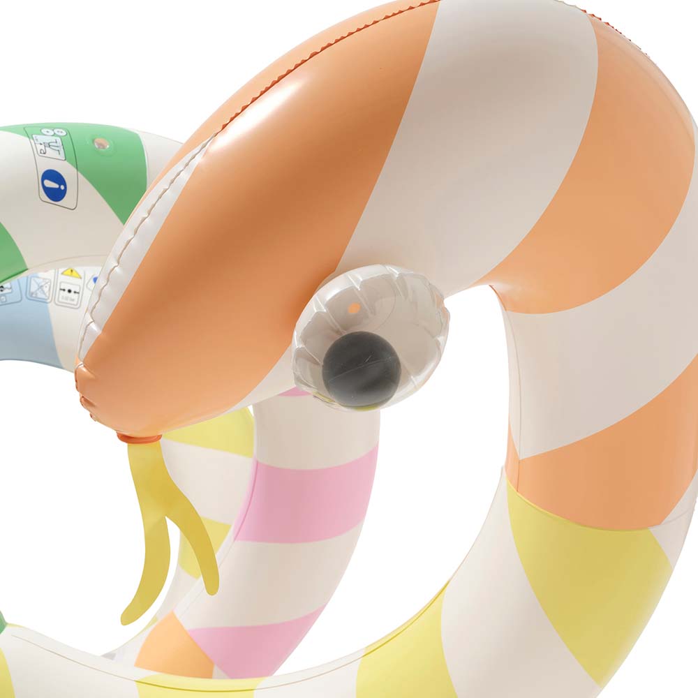SUNNYLiFE Giant Inflatable Noodle Poolside Sorbet Stripe