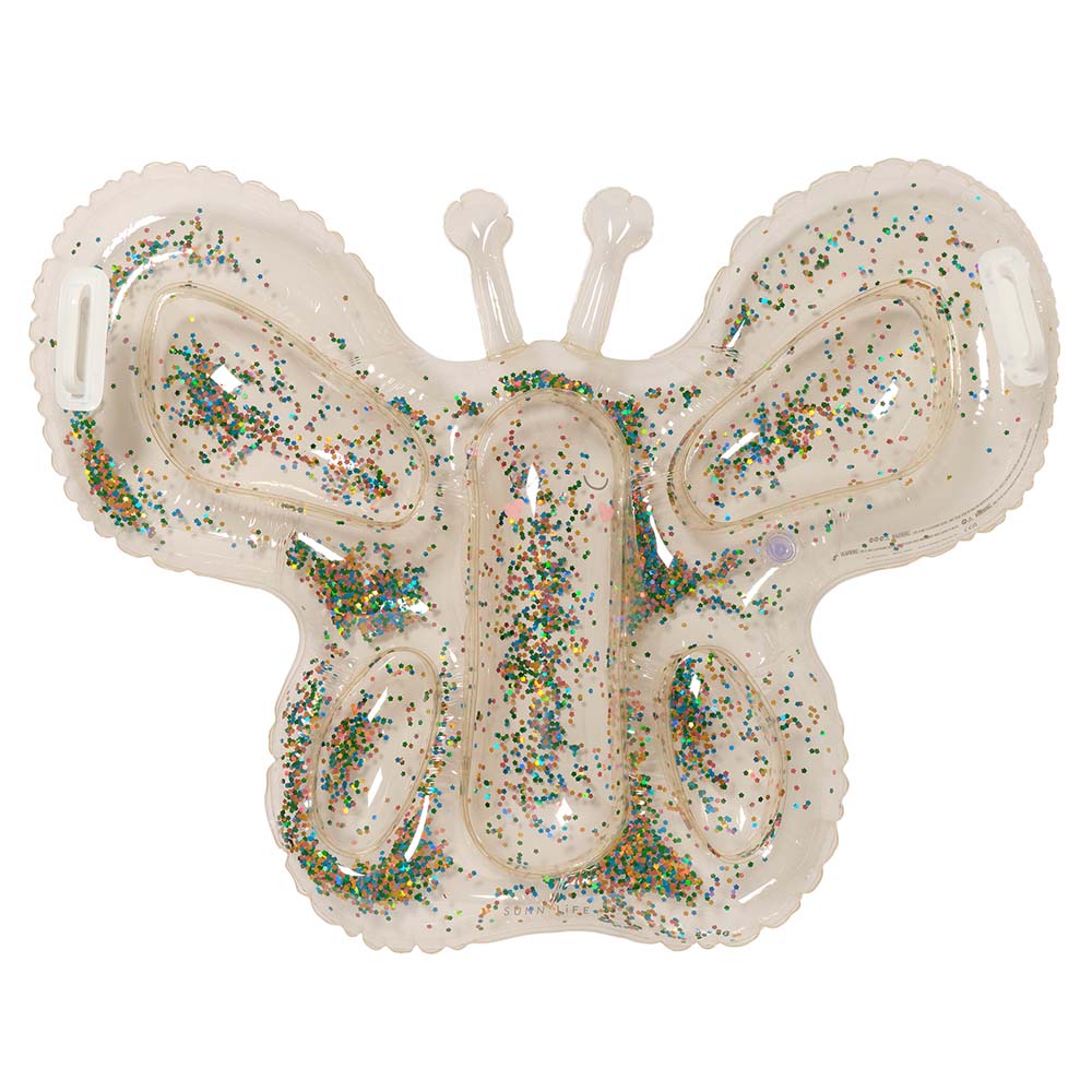SUNNYLiFE Kids Lie-On Float Cotton Candy Glitter