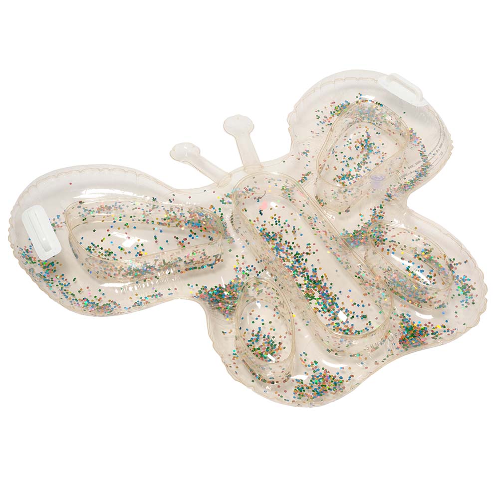 SUNNYLiFE Kids Lie-On Float Cotton Candy Glitter
