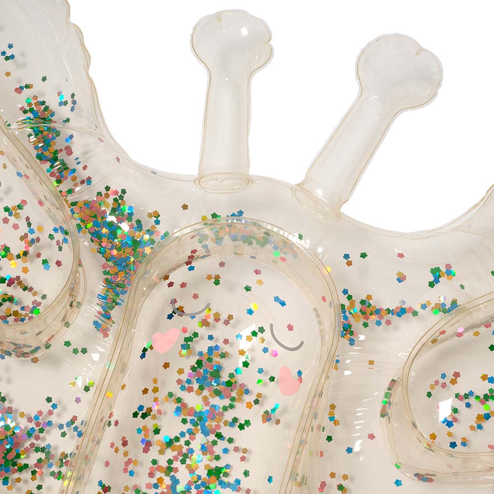 SUNNYLiFE Kids Lie-On Float Cotton Candy Glitter