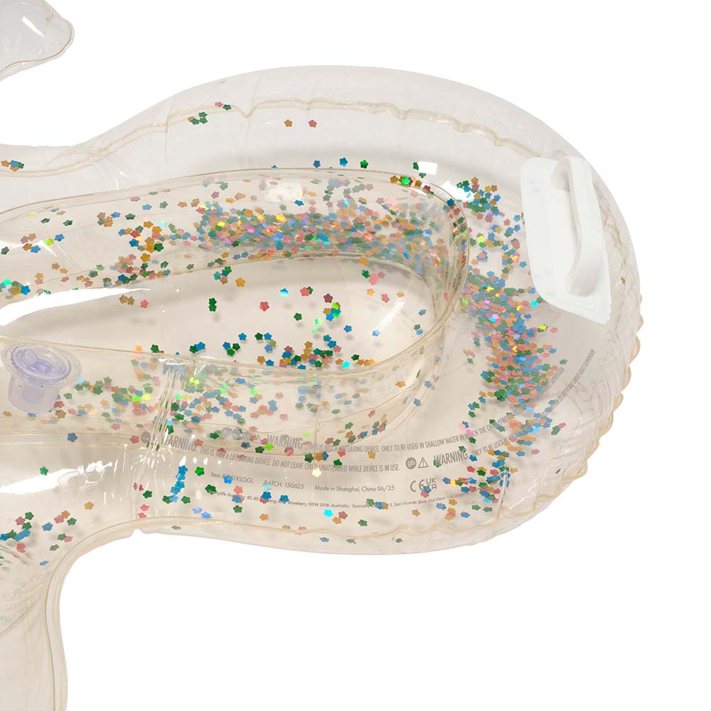 SUNNYLiFE Kids Lie-On Float Cotton Candy Glitter