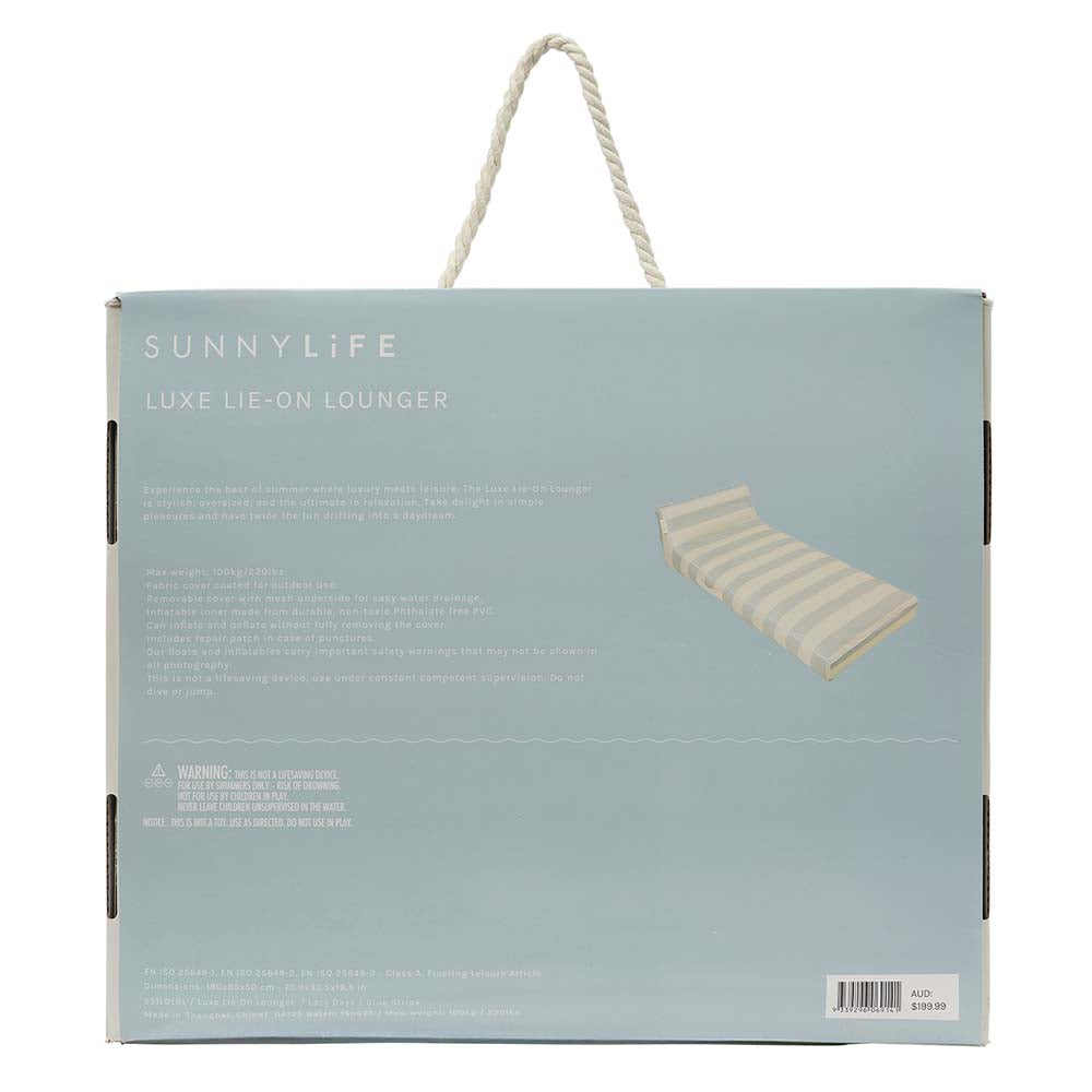 SUNNYLiFE Luxe Lie-On Lounger Float