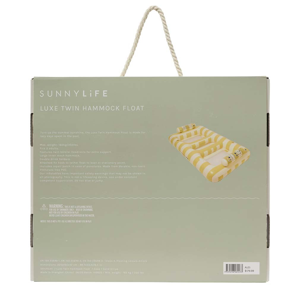 SUNNYLiFE Twin Hammock Casa Sand Stripe