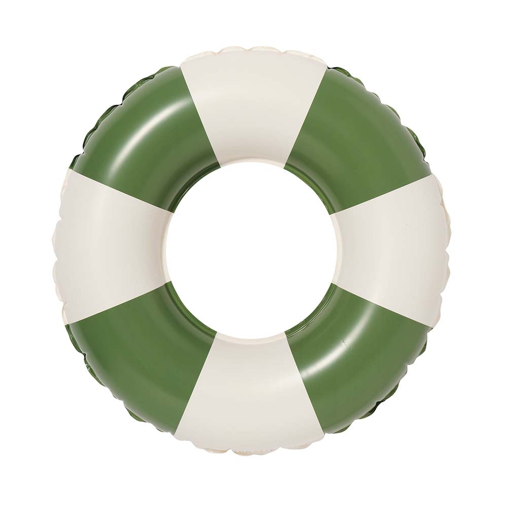 SUNNYLiFE Mini Tube Pool Ring Olive Stripe