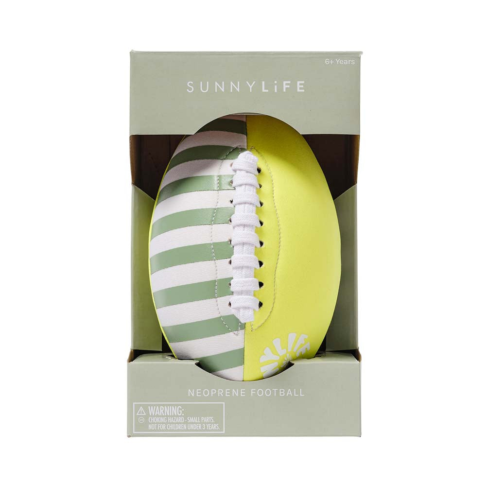 SUNNYLiFE Neoprene Football Tides Out Citrus