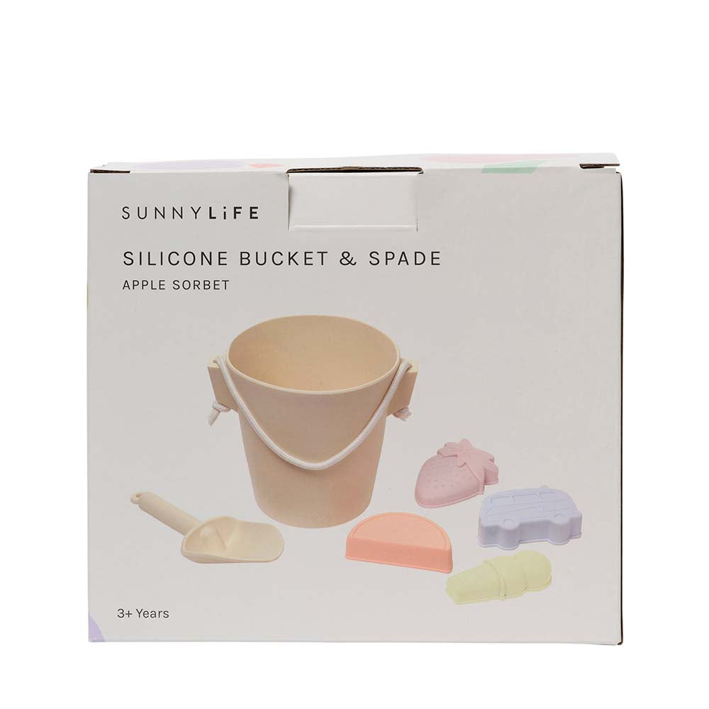 SUNNYLiFE Silicone Bucket & Spade Set Apple Sorbet Multi