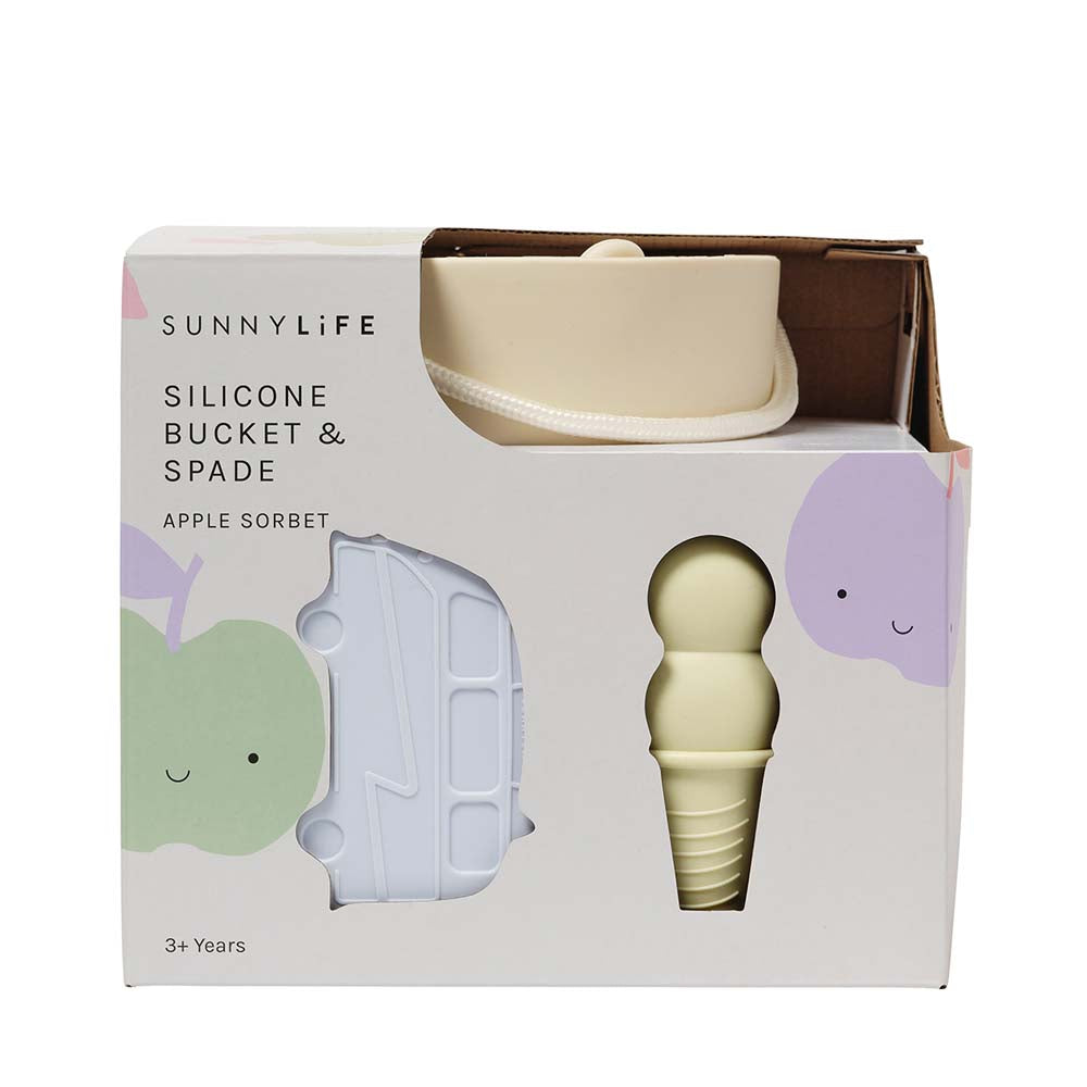 SUNNYLiFE Silicone Bucket & Spade Set Apple Sorbet Multi