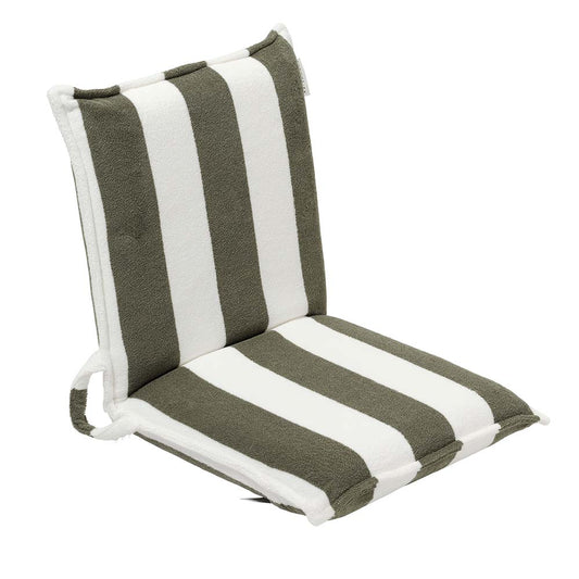 SUNNYLiFE Terry Travel Lounger The Vacay Olive Stripe