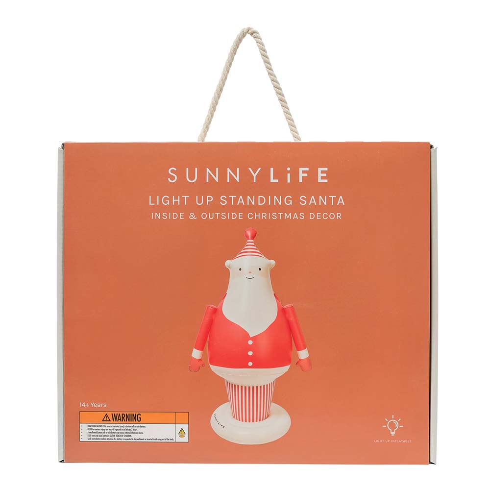 SUNNYLiFE Light Up Standing Santa Red