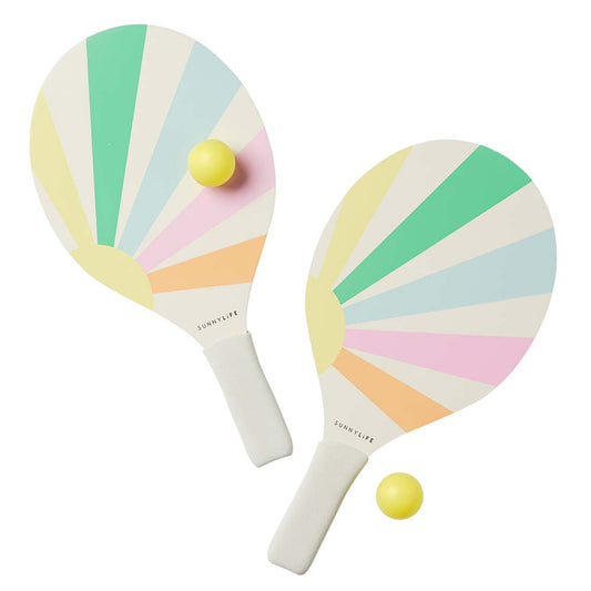 SUNNYLiFE Pool Side Beach Paddle Set Pastel Gelato