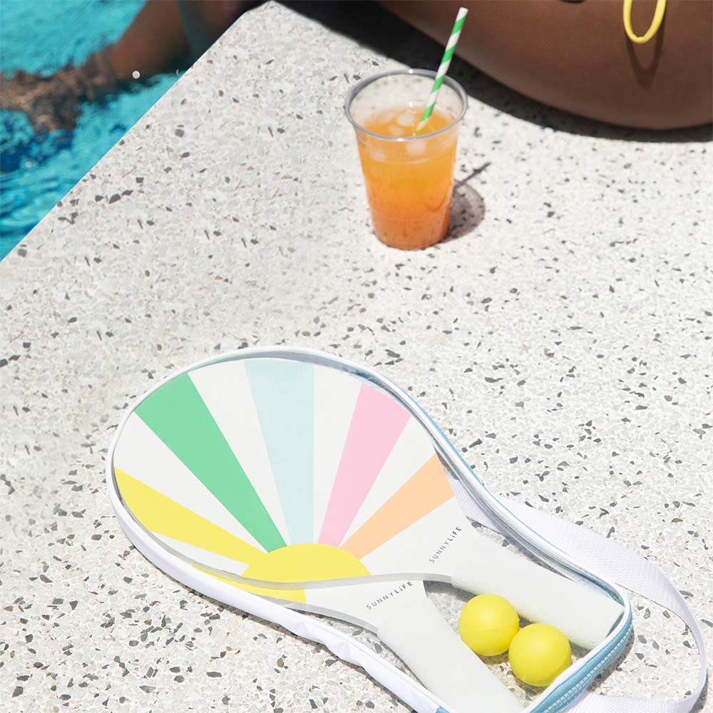 SUNNYLiFE Pool Side Beach Paddle Set Pastel Gelato