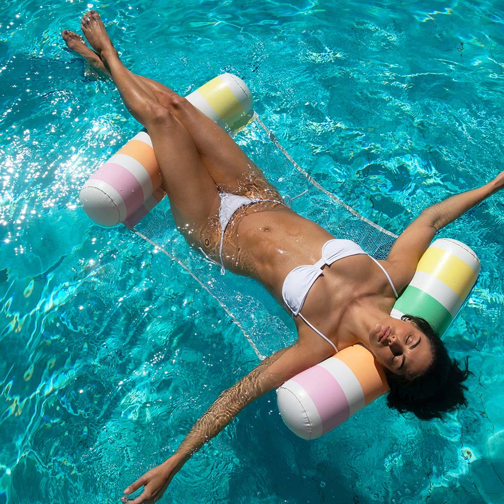 SUNNYLiFE Pool Side Hammock Float Pastel Gelato