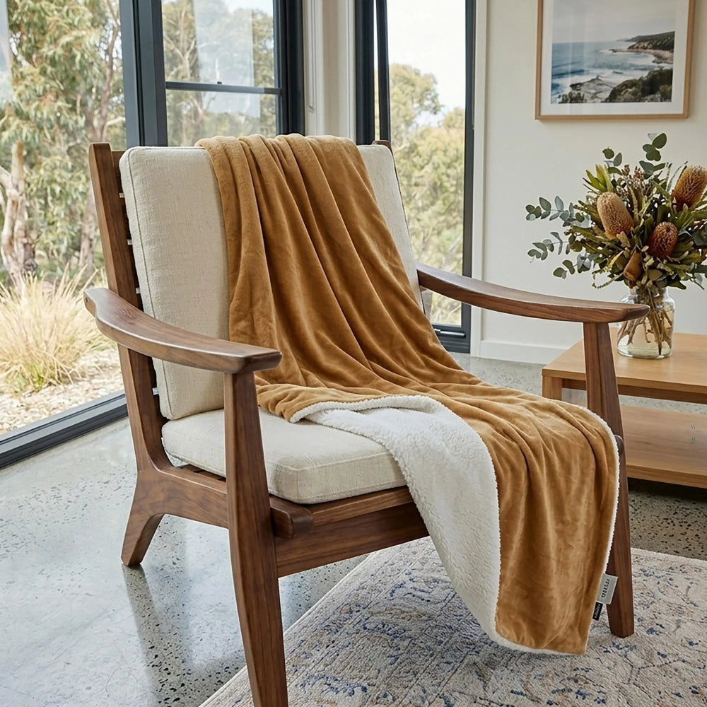 Ardor Hide Sherpa Throw