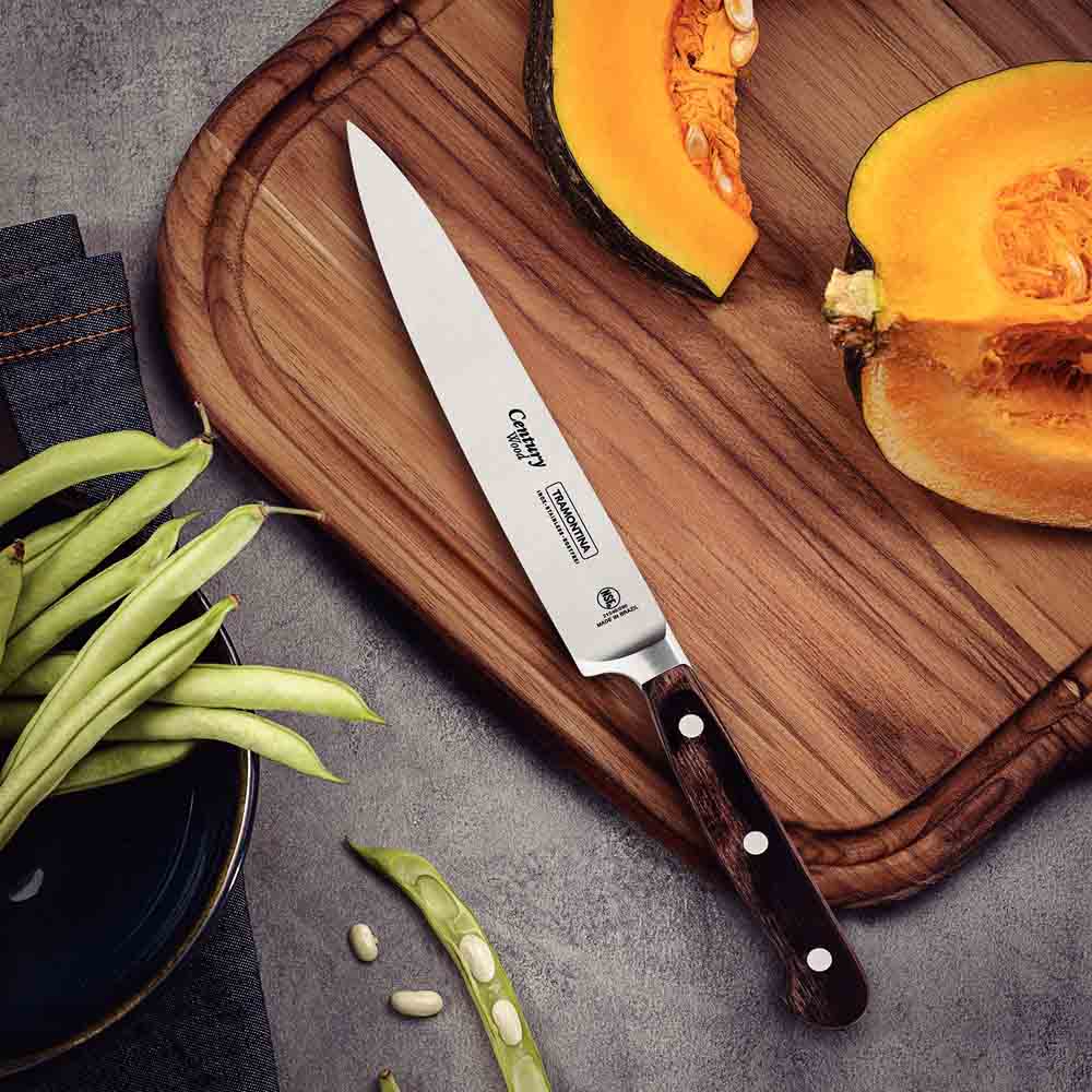 Tramontina Utility Knife on chopping board with pumpkin - House