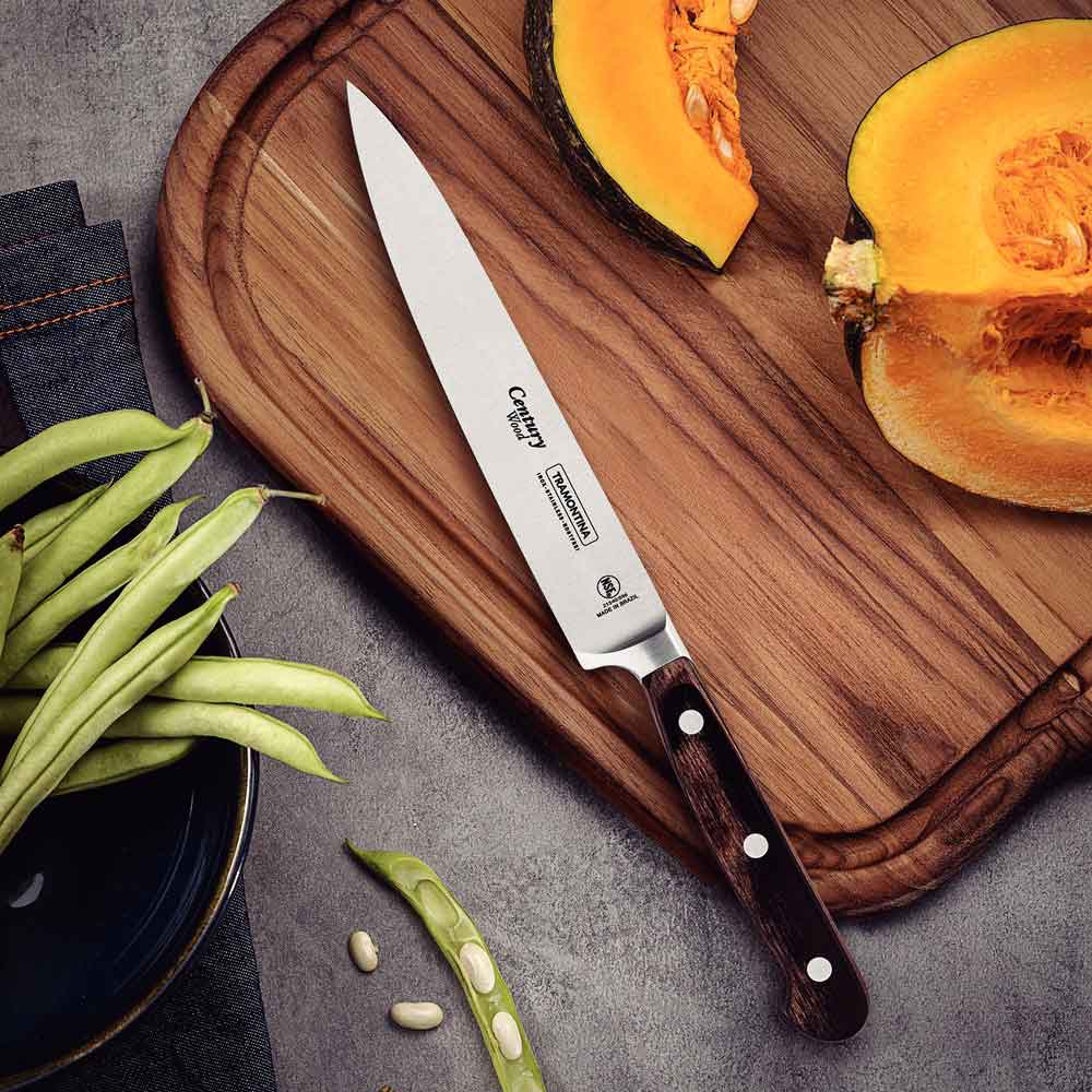 Utility Carving Knife on chopping board with pumpkin - House