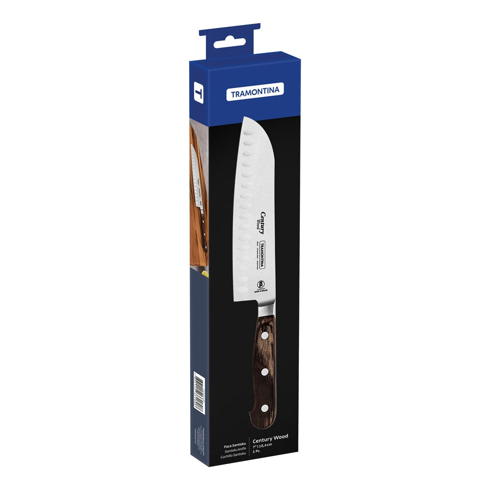 Tramontina Century Wood Forged Santoku Knife 7 Inch - House