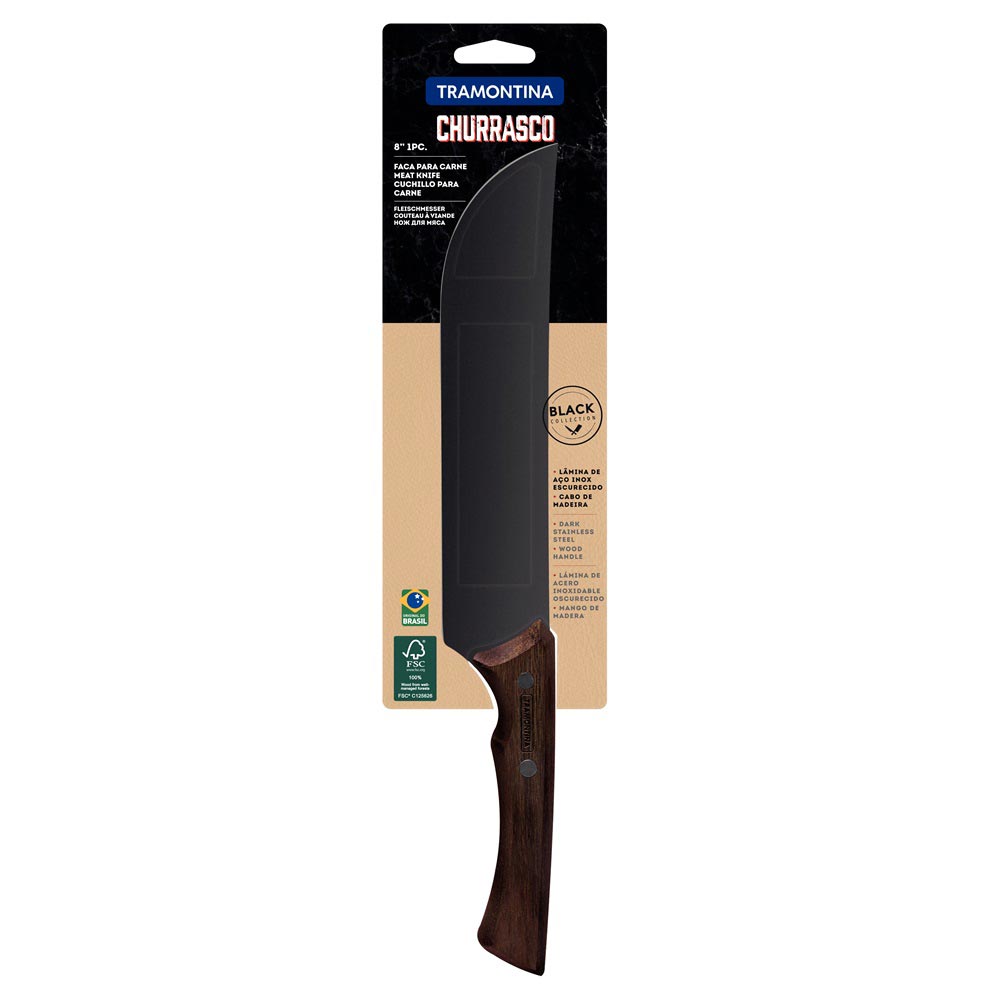 Tramontina Churrasco Black Collection Meat Knife 8 inches