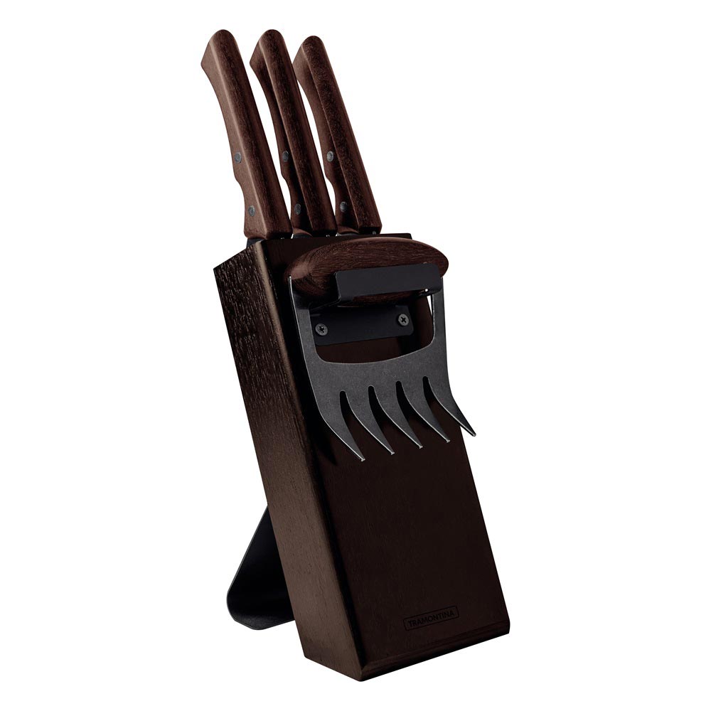 Tramontina Churrasco Black Collection 5pc Knife Block Set