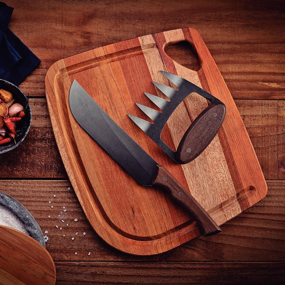 Tramontina Churrasco 3 Piece BBQ Set Black