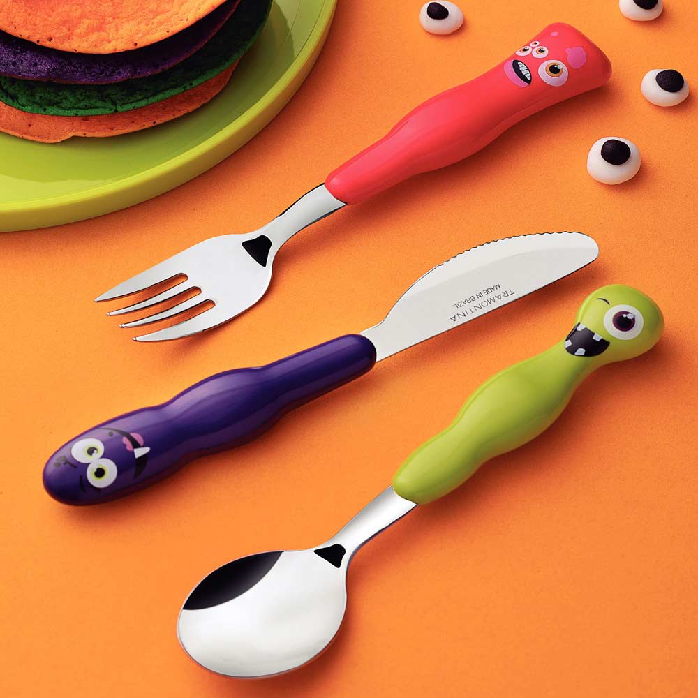 Tramontina 3 Piece Children's Tableware Set Monster - House