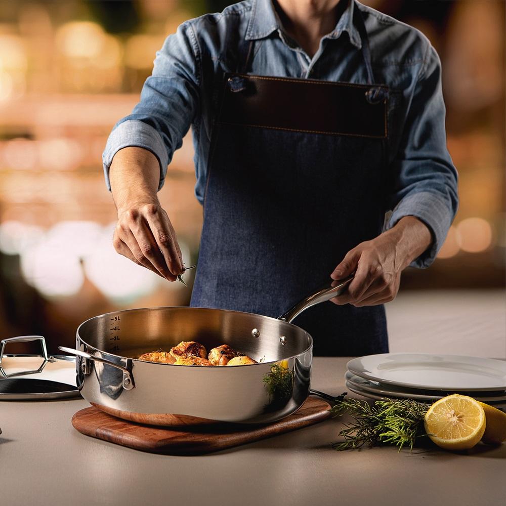 Tramontina Grano Triply Clad Stainless Steel Saute Pan 30cm 5.6L