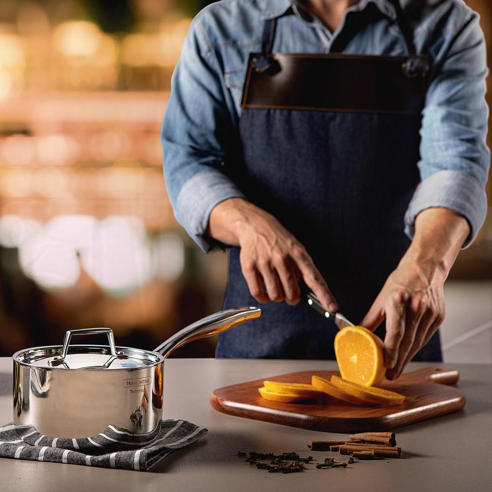 Tramontina Grano Triply Clad Stainless Steel Saucepan 16cm 1.7L