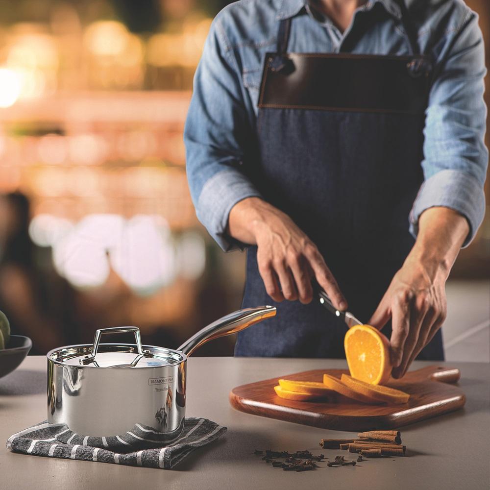 Tramontina Grano Triply Clad Stainless Steel Saucepan 20cm 3.1L