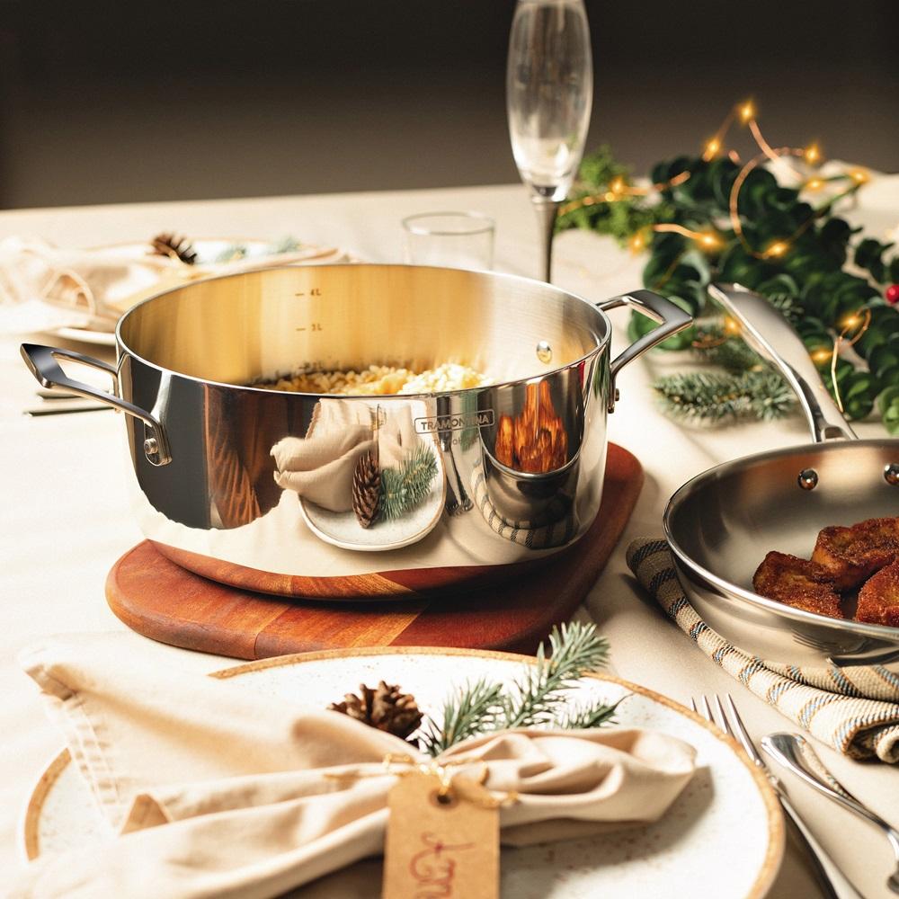 Tramontina Grano Triply Clad Casserole Pot 24cm 4.4L