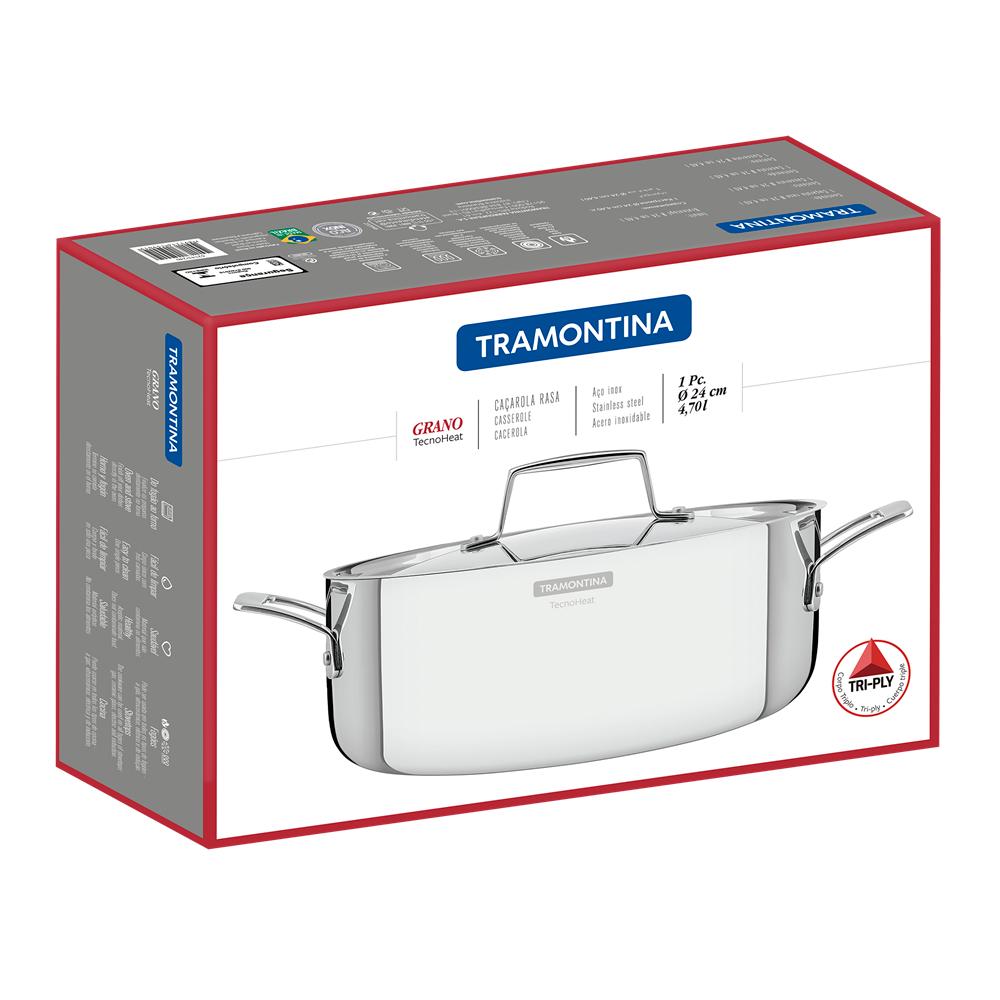 Tramontina Grano Triply Clad Casserole Pot 24cm 4.4L