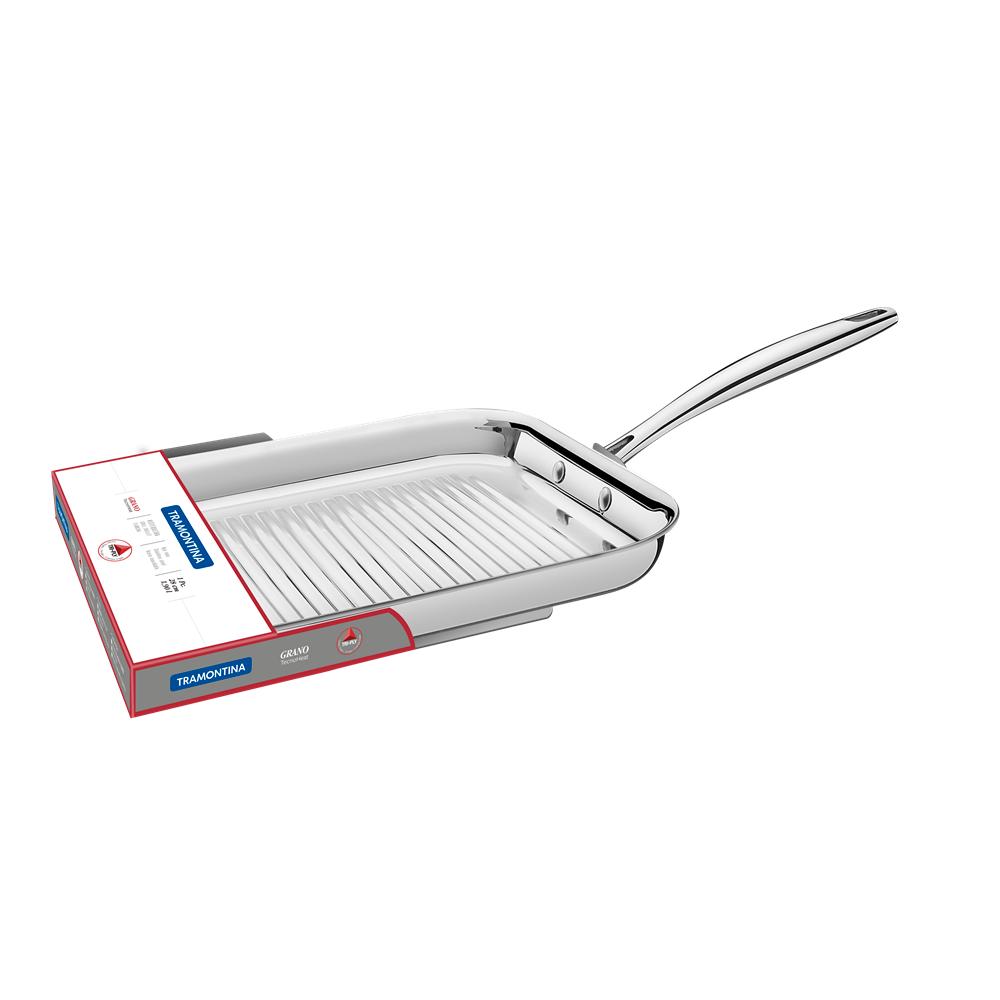 Tramontina Grano Triply Clad Stainless Steel Skillet 28cm