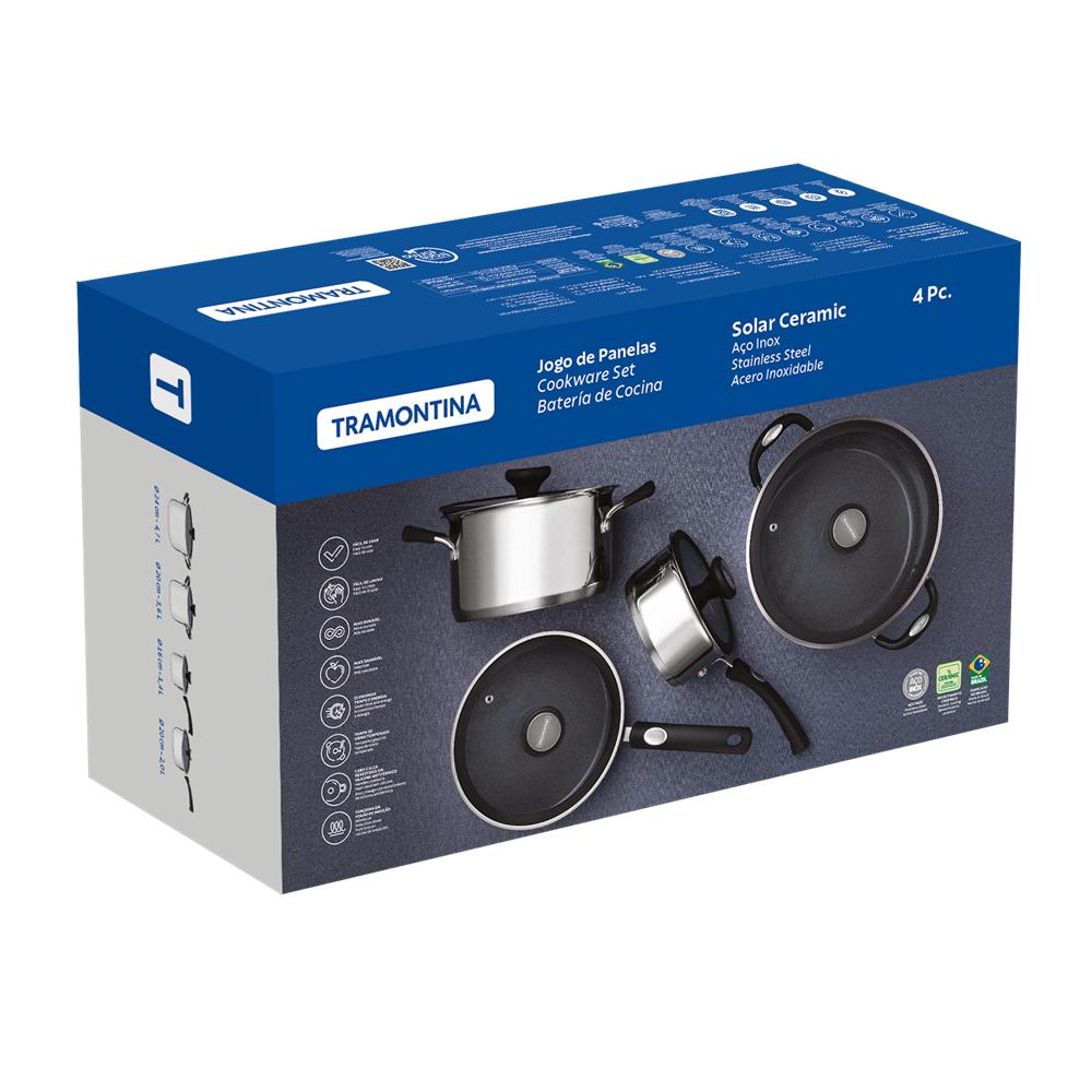 Tramontina Solar 4 Piece Ceramic Cookware Set