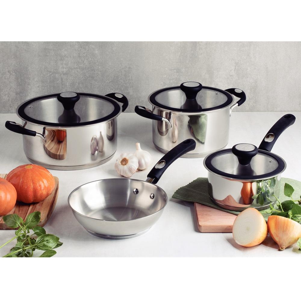 Tramontina Solar 4 Piece Stainless Steel Cookware Set