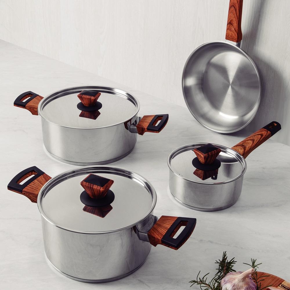 Tramontina Brava 4 Piece Stainless Steel Cookware Set