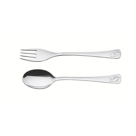 Tramontina 2 Piece Stainless Steel Baby Cutlery Set - House