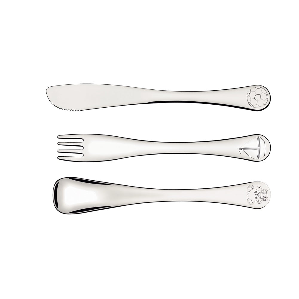 Tramontina Le Petit 3 Piece Stainless Steel Cutlery Set Boys - House