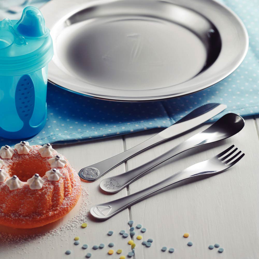 Tramontina Le Petit 3 Piece Stainless Steel Cutlery Set Boys - House