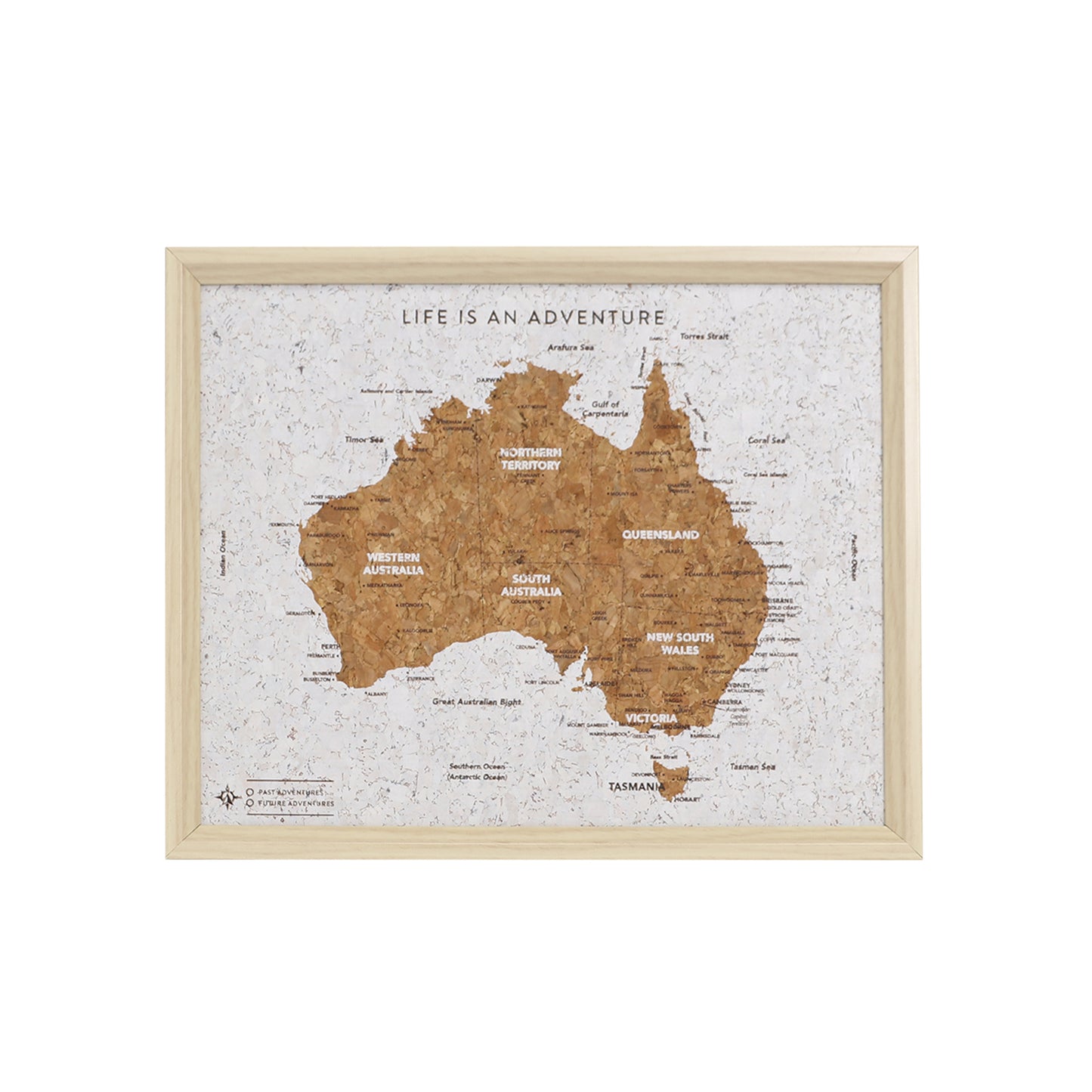 Splosh Travel Board Australia Desk Map
