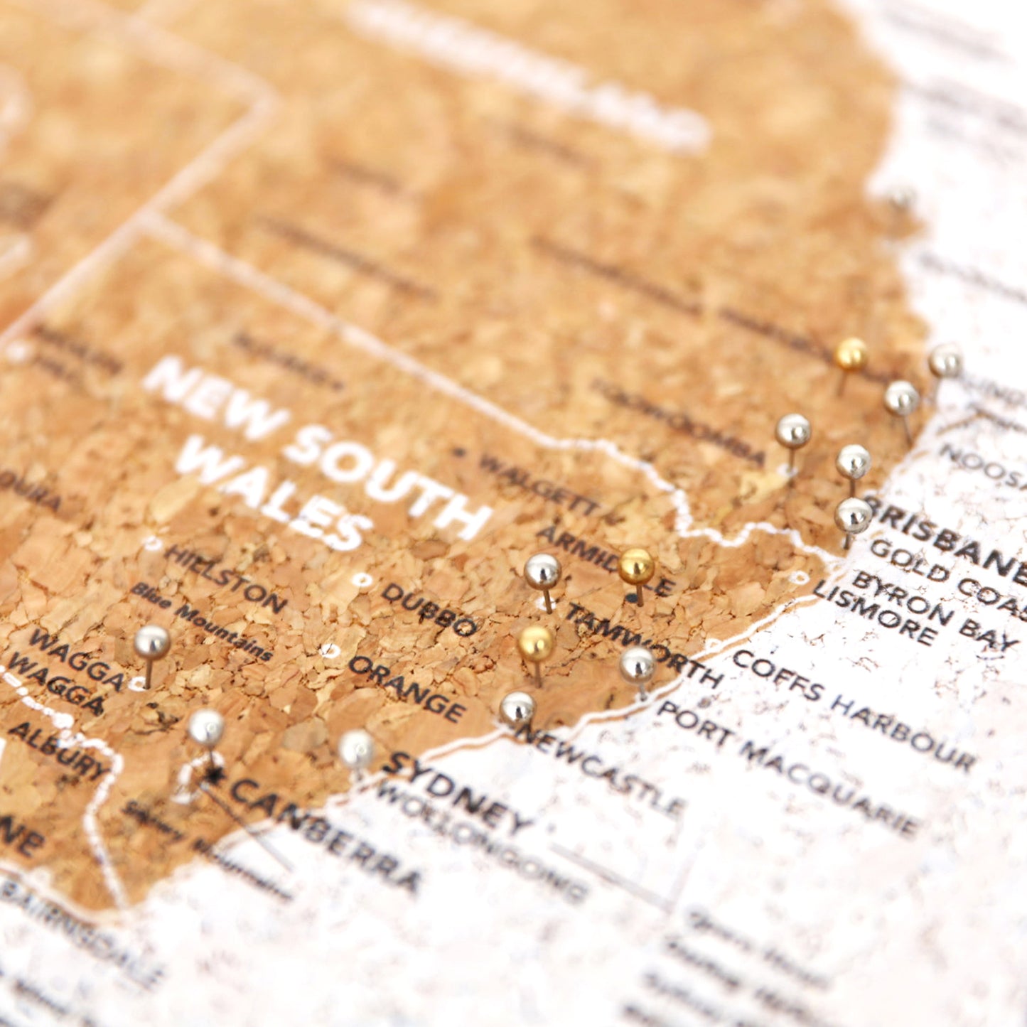 Splosh Travel Board Australia Desk Map