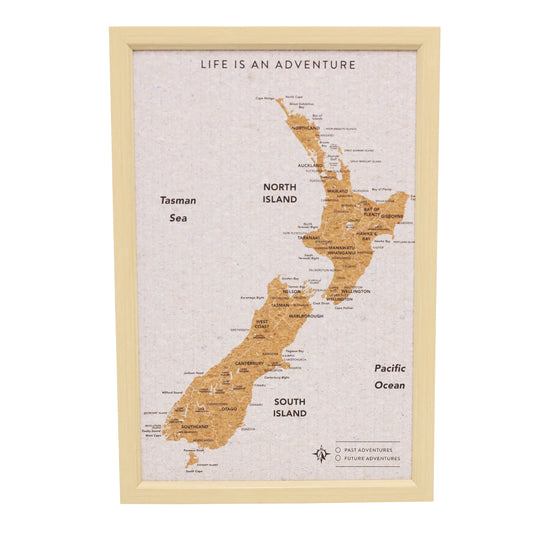 Splosh Travel Board New Zealand Small Map