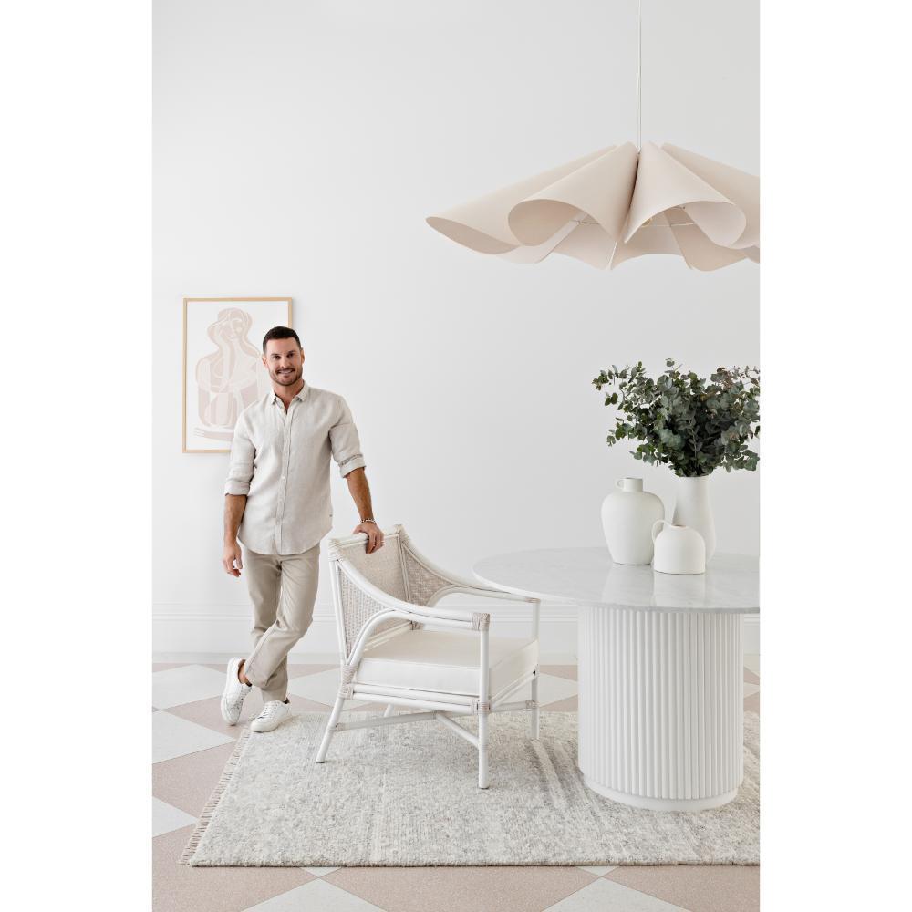 Darren Palmer Travertine Rug Silver