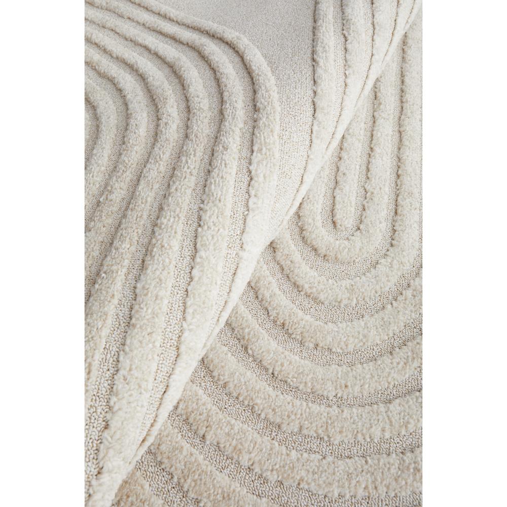 Rug Culture Lotus Abbey Rug in Beige at House. Rug with arch detail.