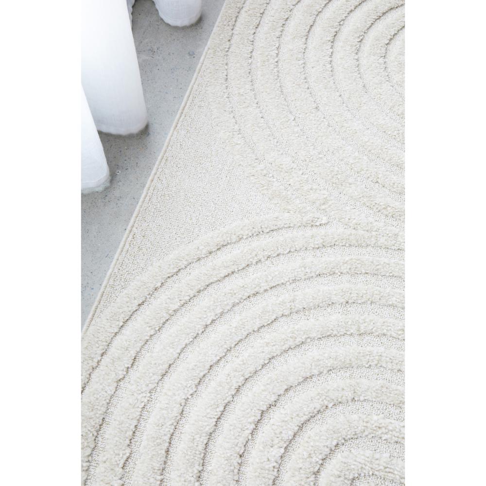 Rug Culture Lotus Abbey Rug in White at House. Rug with arch detail.