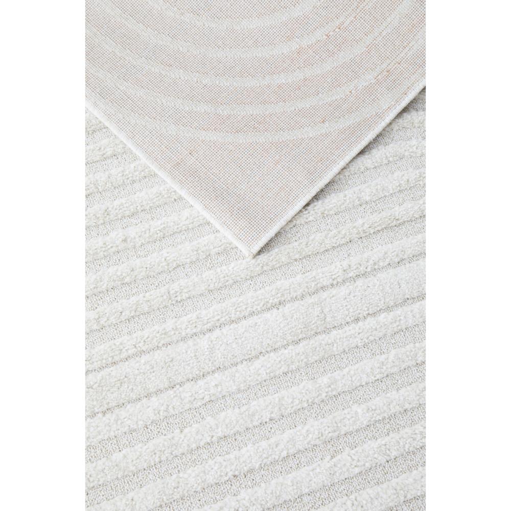 Rug Culture Lotus Abbey Rug in White at House. detail shot of Rug with arch detail.