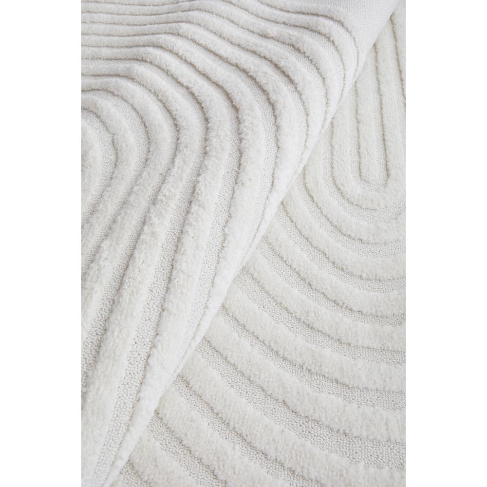 Rug Culture Lotus Abbey Rug in White at House. Rug with arch detail.