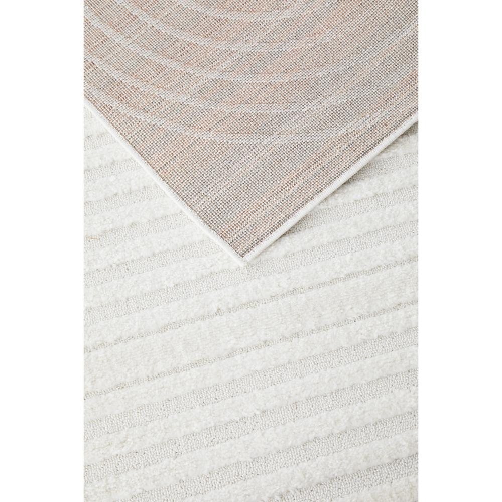 Rug Culture Lotus Carl Rug in white at House. close up shot of Rug with oval detail.