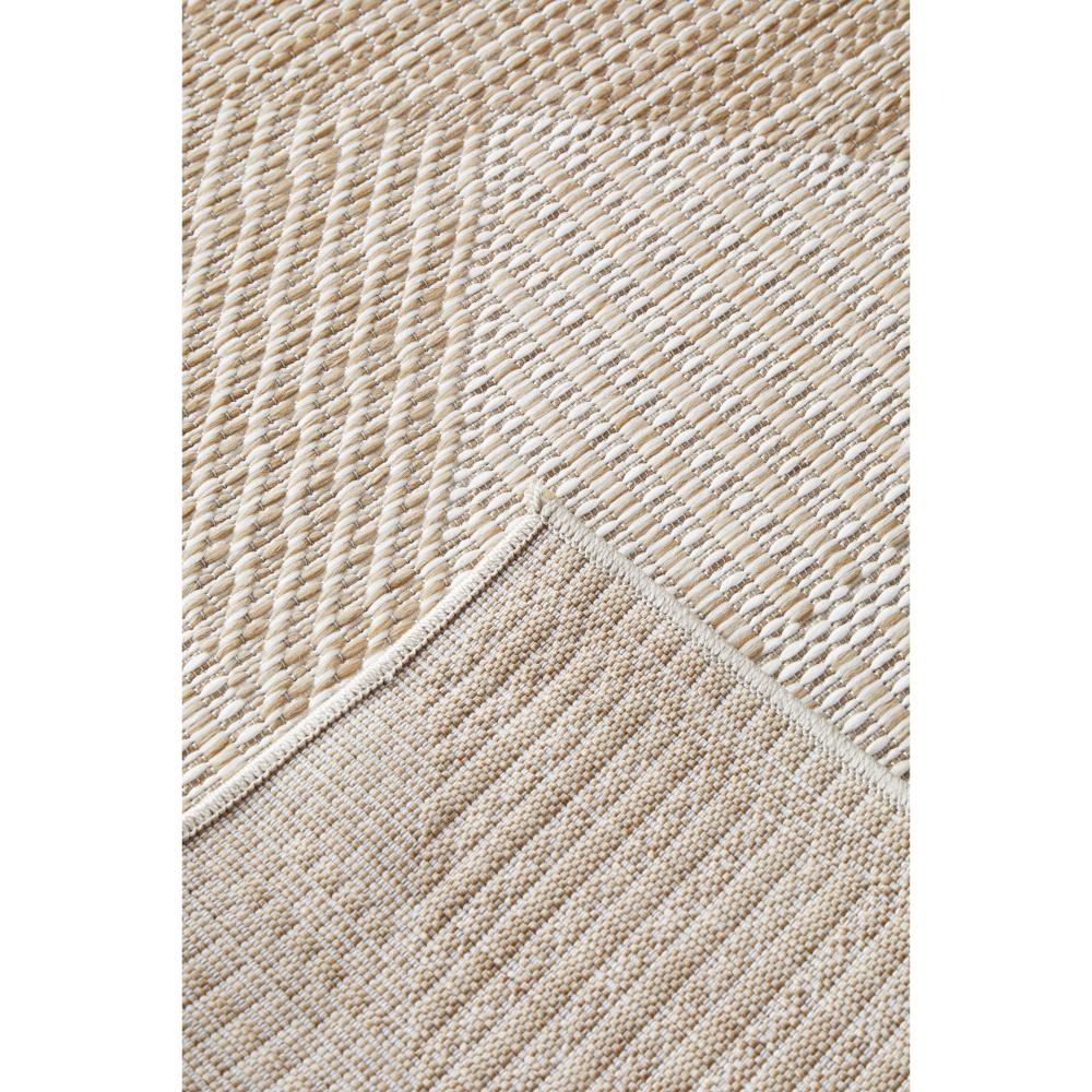 Indoor/outdoor natural brown beige geometric rug detail image - House